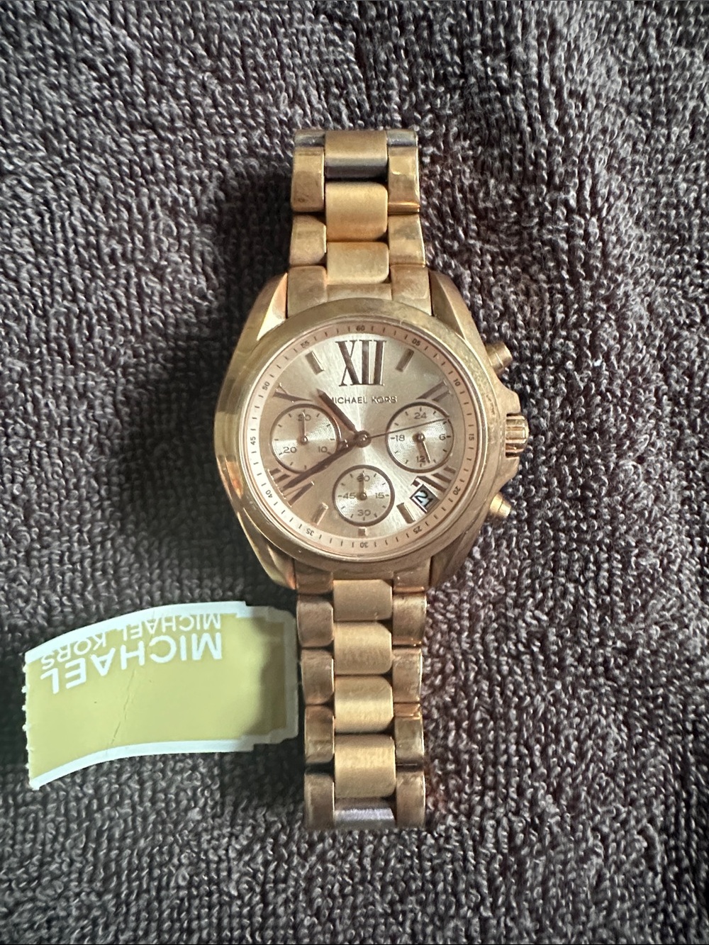 Michael Kors Rose Gold Ladies Chronograph Bracelet Watch